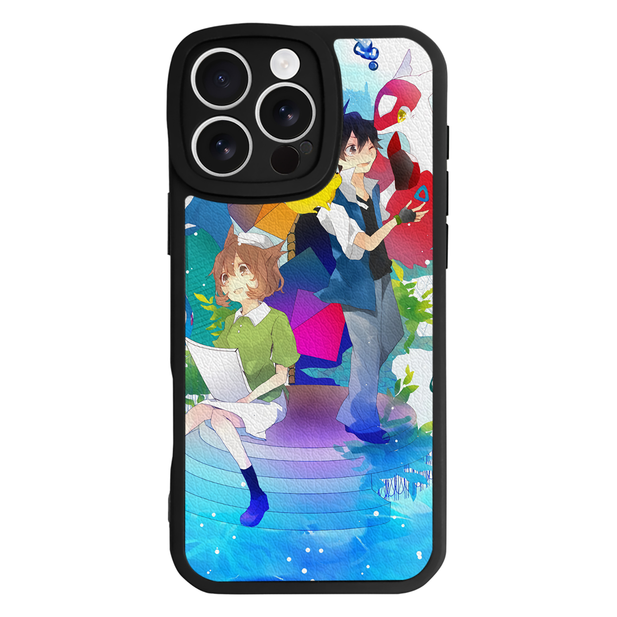 （画像用） ポケットモンスター Pokémon 【iPhone 16シリーズ対応】シリコンスマホケース（レザー調） 材質：シリコン